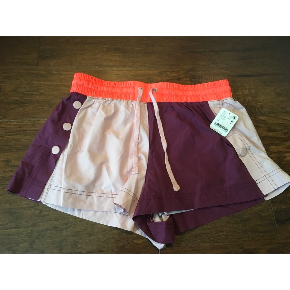Free People Movement The Way Home Shorts Mulberry Combo Colorblock Mens Size M